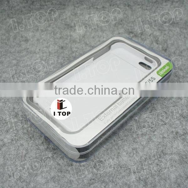 High Quality 2200mAh External Battery Case for iPhone 5 5S