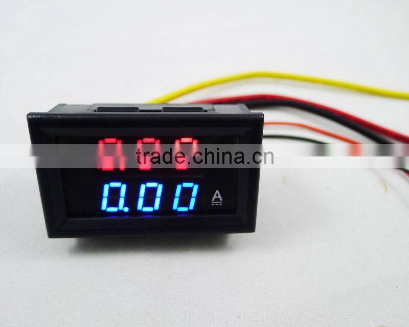 DC100V 10A red + blue digital Voltmeter Ammeter