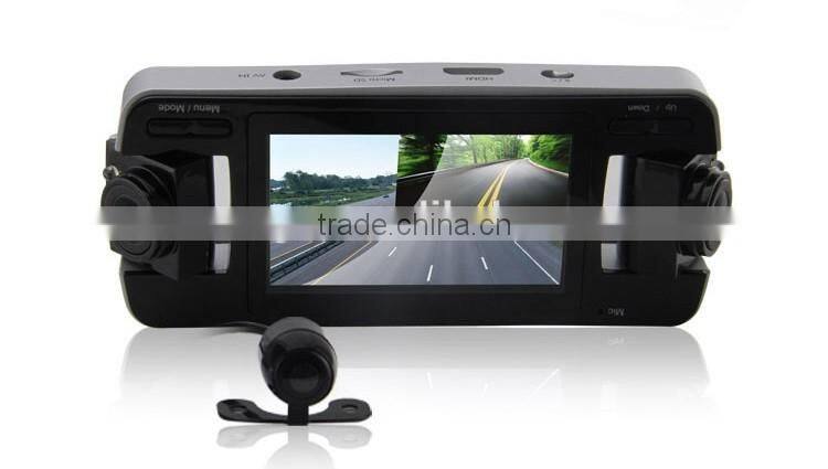 2.7 Inch TFT 720P HD Triple Cameras 360 Degree Full Security Car Black Box DVR