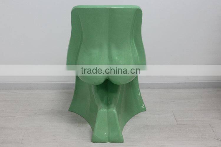 him&her People shape Pan Dong chair/ Fible glass chair