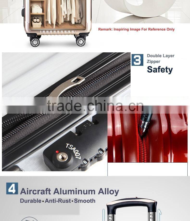 High Quality luggage trolley bags ABS luggage travel bags cheap luggage bags