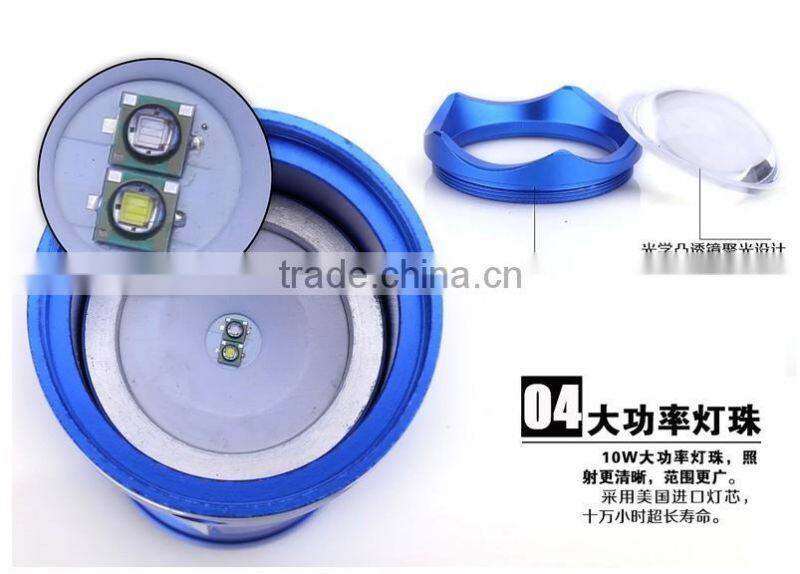 a-ok Yellow blue white led light fishing equipment three color aluminium fishing light
