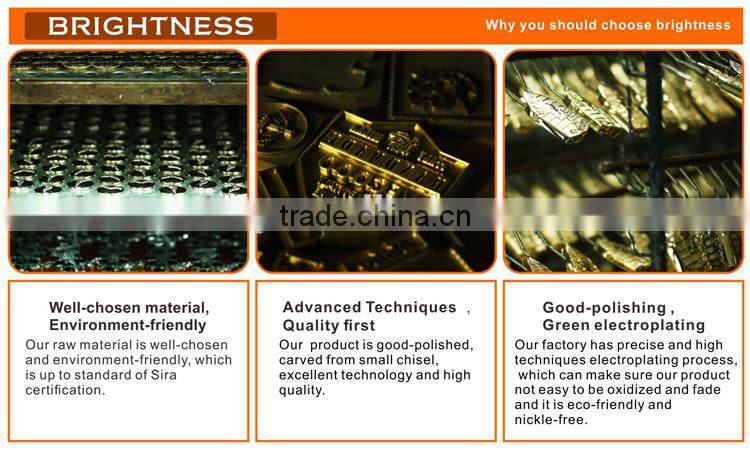 Metal bag label Custom metal logo labels for handbags for ladies dress