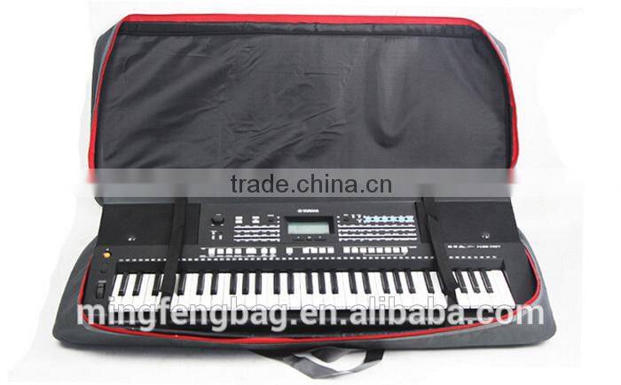 Custom High Quality Tote and Shoulder Thickening 61 Keys Musical Instrument Electronic Organ Bag with Pulleys