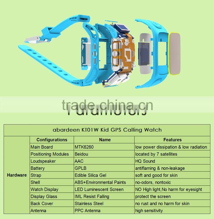 child wrist watch with sos panic button watch gps tracker