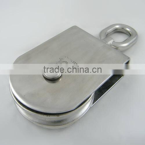 Stainless steel eye swivel pulley block