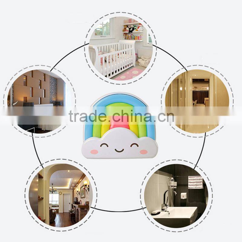 LED Lucky Rainbow Projector Room Night Light Color Lamp Magic Romantic for Kids