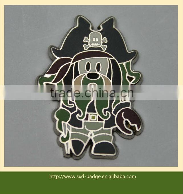 Cute cartoon bear shaped badge for Children/colorful 5C enamel bear lapel badge for promotion