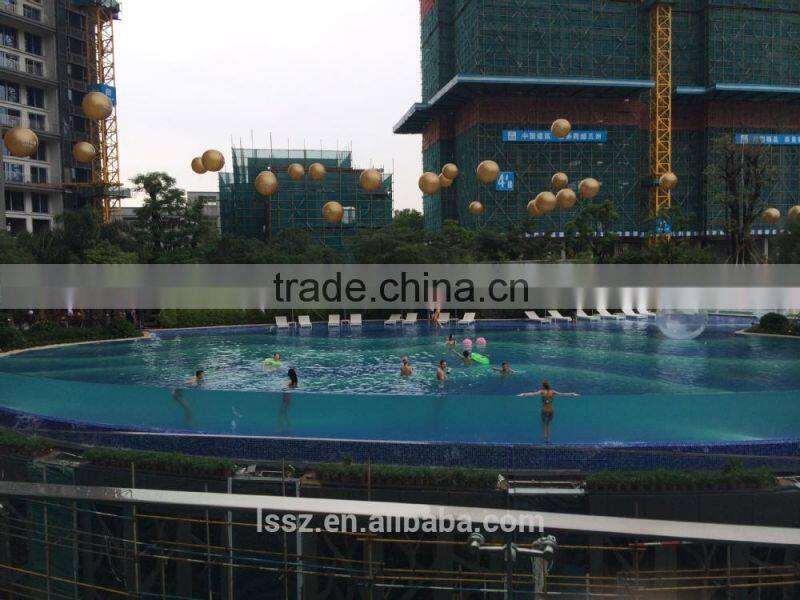 transparent acrylic glass diving swimming pool