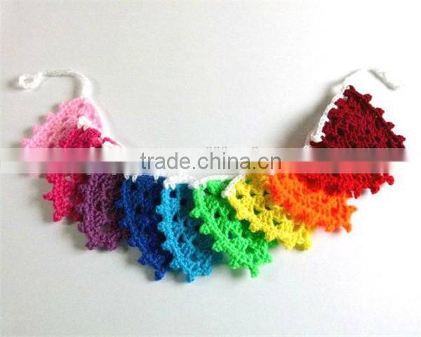 hand made eco friendly kids roon decor round wooden ball garland