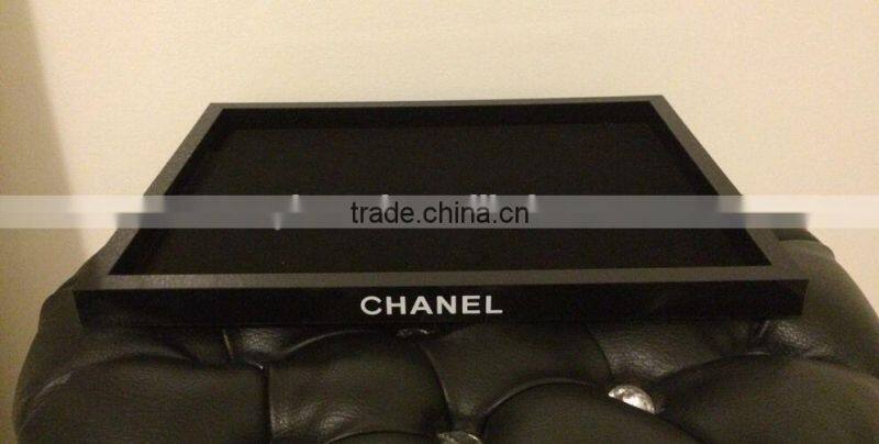 Black acrylic Vanity Makeup Cosmetic Acrylic Vanity Tray