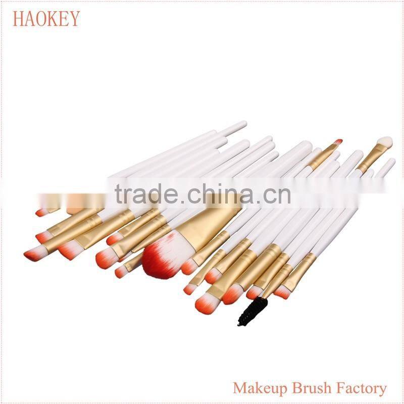 TOP Quality Professional 20 PCS Cosmetic Facial Make up Brush Kit Wool Makeup Brushes Tools Set