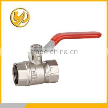 2" brass ball valve ,brass body ,iron ball ,stem and flat lever handle