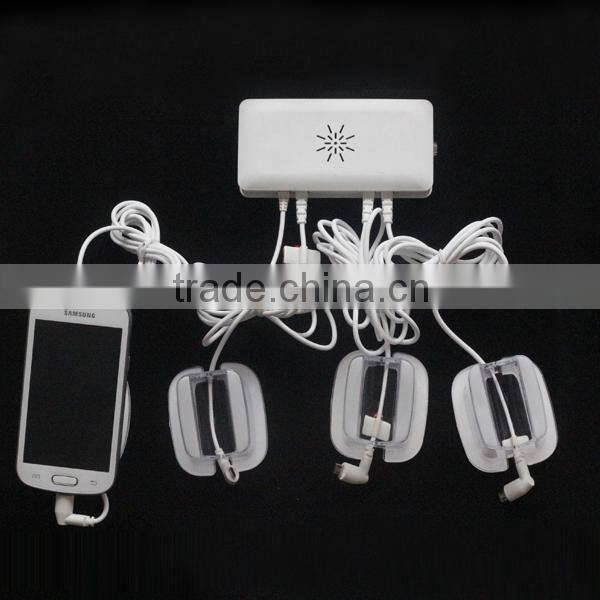 Mobile shop open sell mobile phone security systems holder with alarm in high quality