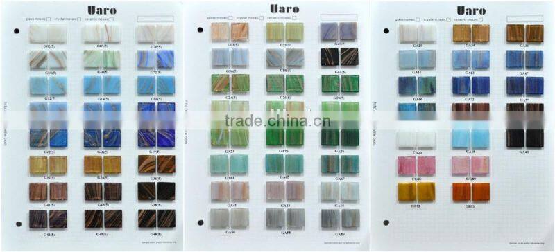 Decorative Lily Flower Glass Tile Mosaic Mural Patterns