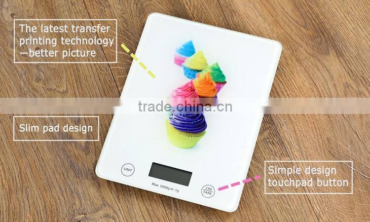 CYMK Printing Kitchen Weighing Scale