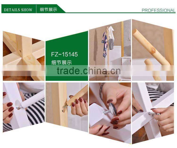 Pine Solid Wood Coat Rack For Living Room Use