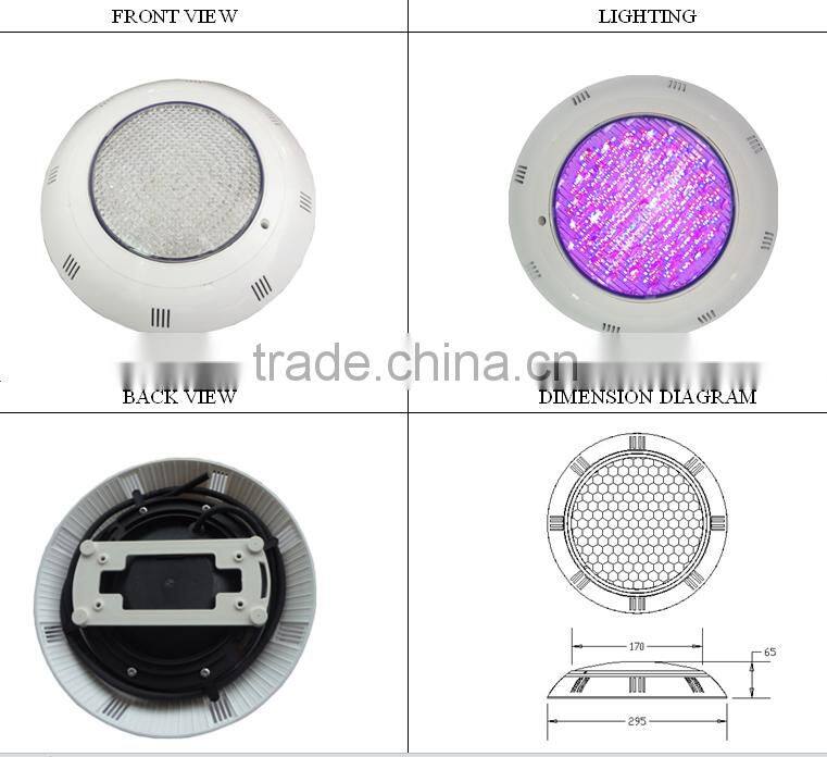IP68 RGB Remote synchronized pool led lights/ surface mounted pool led lights