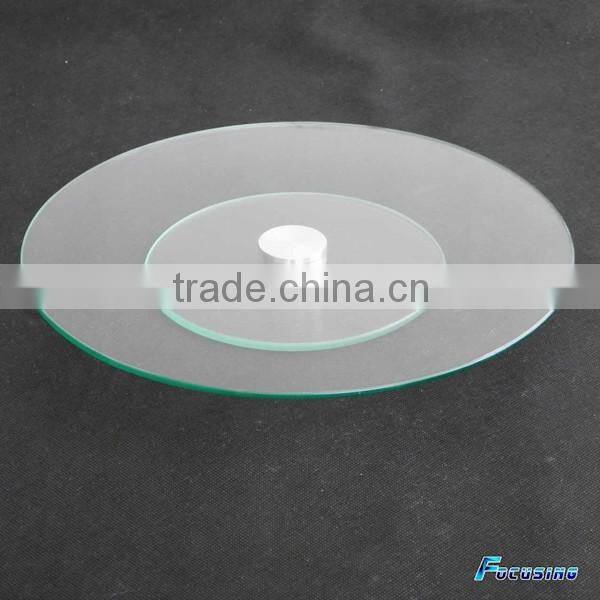 D30cm rotating tray clear tempered glass lazy susan