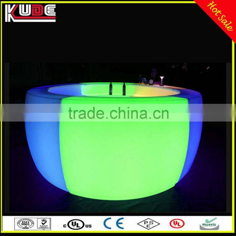 New arrival LED lighted curved bar counter for party