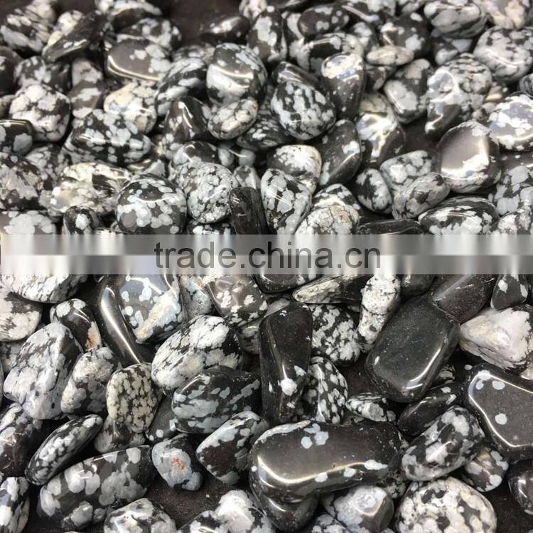 Snow Flake Obsidian Stone Gravels Obsidian Rough Chips
