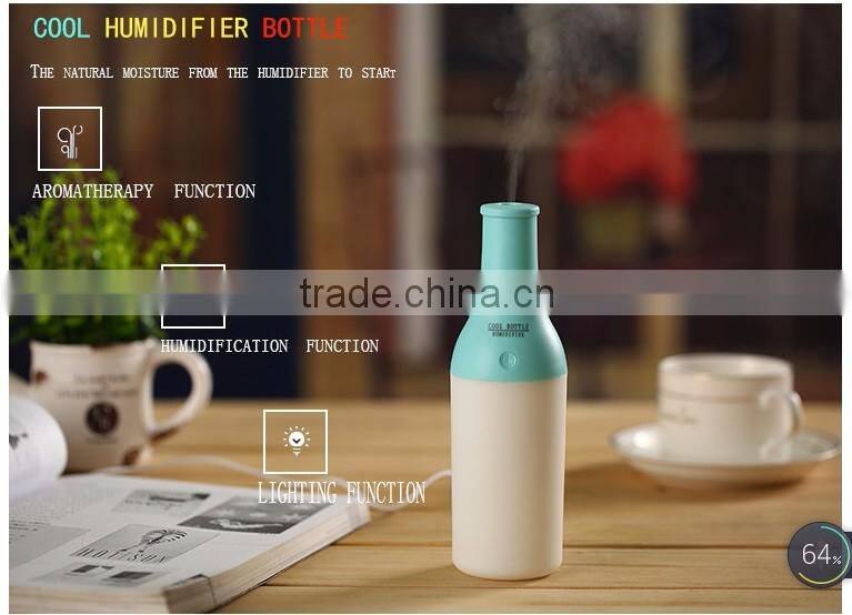 bottle usb humidifier/air cleaner/ air purifier for home office