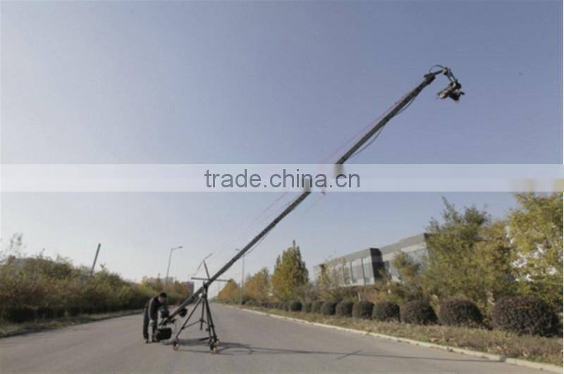 29.5ft Pan Tilt head 10 kilo camera jib arm crane LCD monitor tripod kit