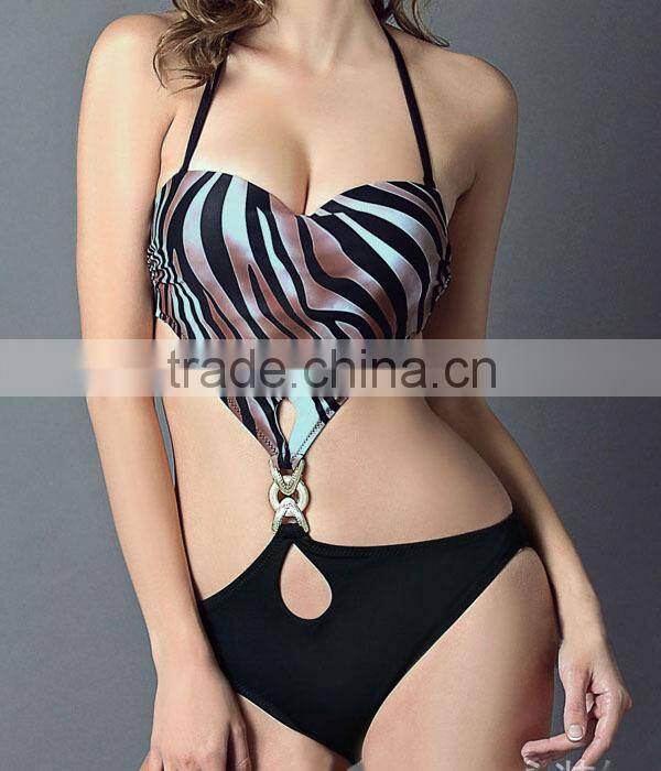 Nylon spandex fabric hot sexy xxx bikini girl swimwear photo