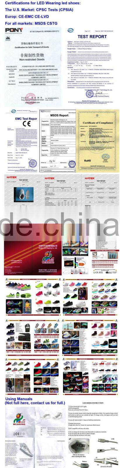 dance PARTY led strips for shoes