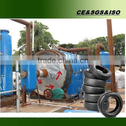 Fuel oil production waste tire pyrolysis line