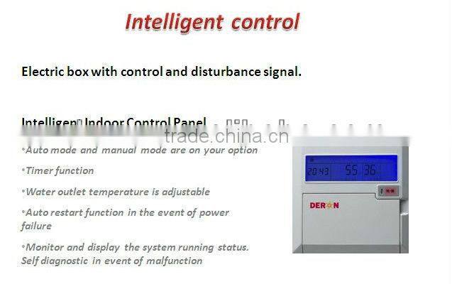 Deron air source high efficiency/good performance swimming pool/spa heat pump water heater 14.5kw(CE,heating or cooling)