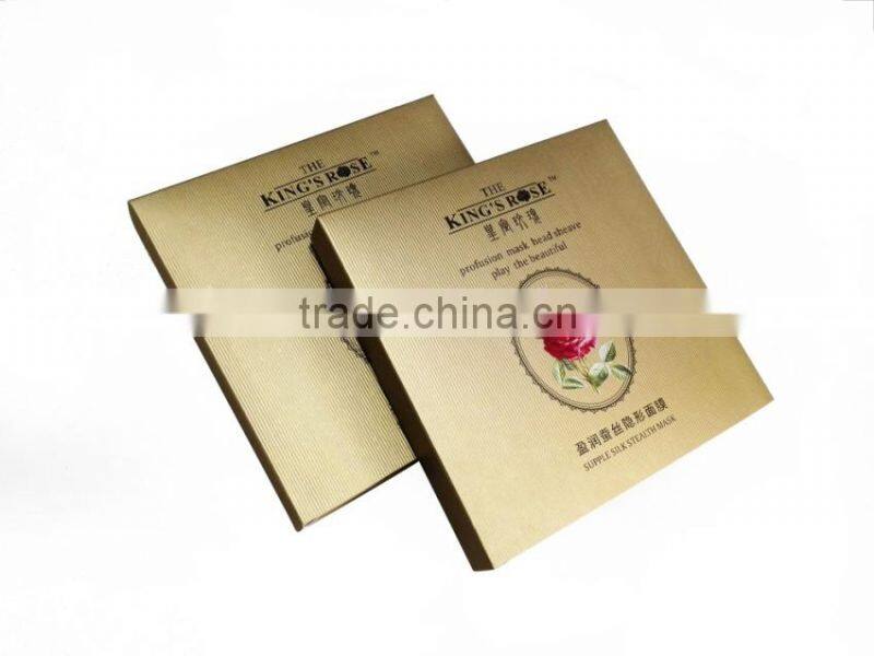 Customized paper luxury pink cosmetic box