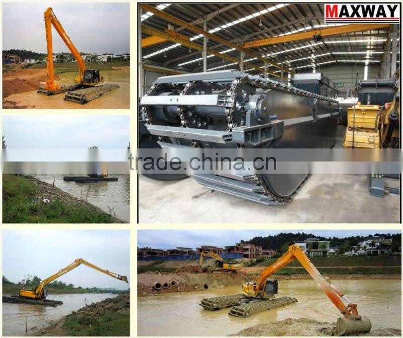 Cheap Price MAX250PU Pontoon Undercarriage of Swamp Excavator , Suitable to 24 to 27Ton Excavators