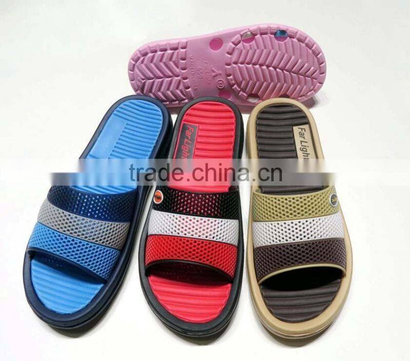 fashion eva slippers with pvc upper
