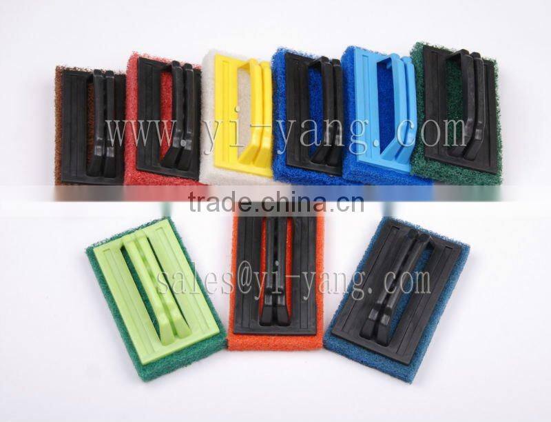 BBQ scouring pad brush (YR02) for hard jobs used