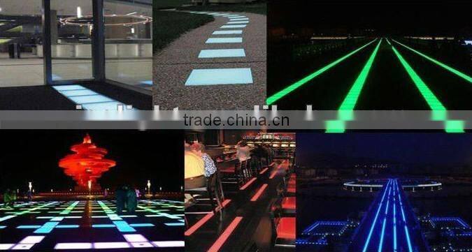 tile floor square street deck multi-color changing 20W tile floor LED lighting