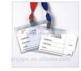 Hot Sale PVC Name Badge with Clips