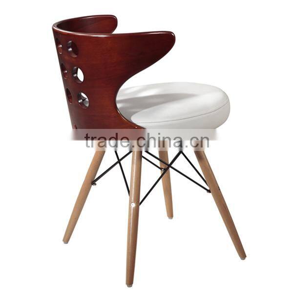 Elegant Plywood Dining Chairs with PU Cushion