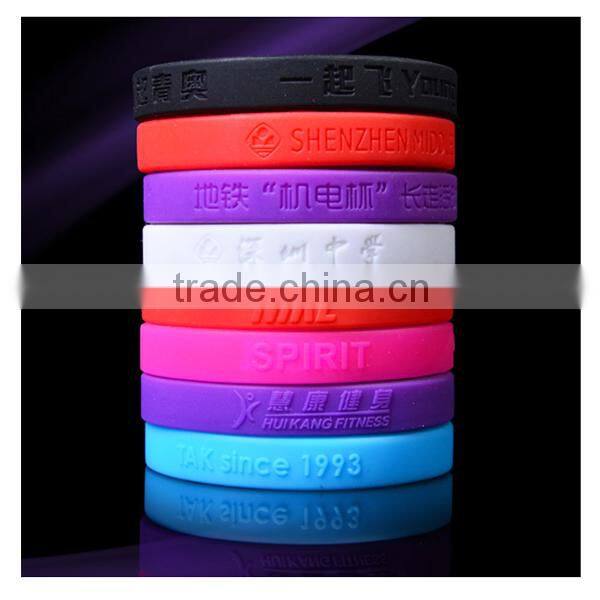 Special custom silicone rubber bracelet/silicone rubber bracelet