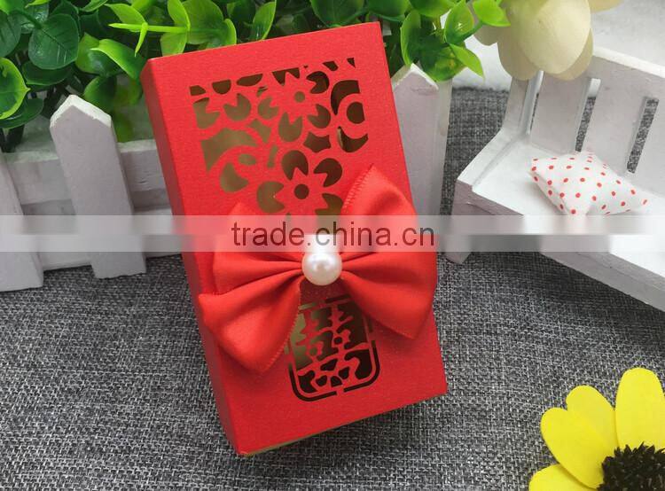 High quality wedding party favor boxes gold wedding favour boxes