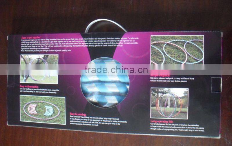 2015 the newest type detachable hula hoop/foldable hula hoop with high quality