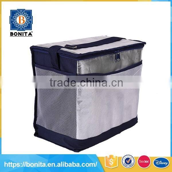 Wholesale big capacity silver camping 600d lunch cooler bag insulated
