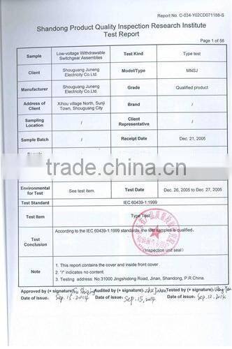 MNSJ LV Withdrawable Switchgear Assemblies