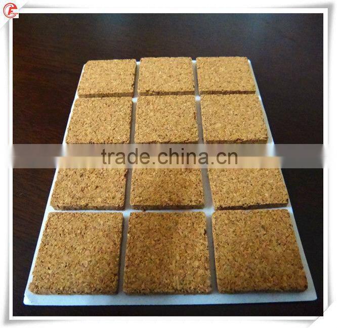 Factory production Glass protection cork pad