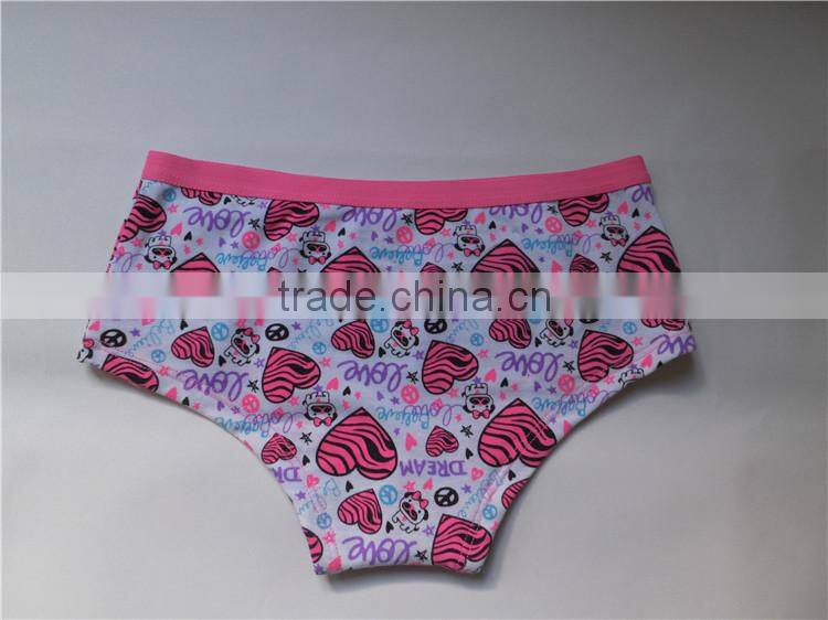 Best quality new design child cotton panty sexy children underwear