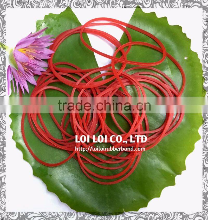 China size 18 Red rubber band Manufacturer / 100% natural rubber