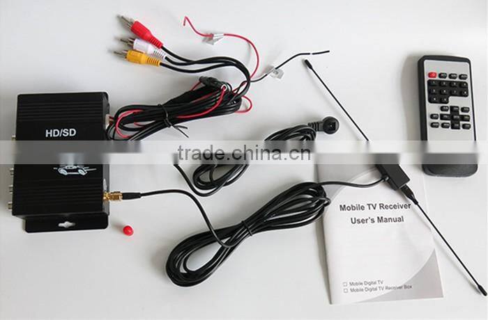 Digital Car Tuner Four way Single Antenna M-288X TV Tuner ISDB-T Brazil ( One seg ) Digital TV Receiver for South America