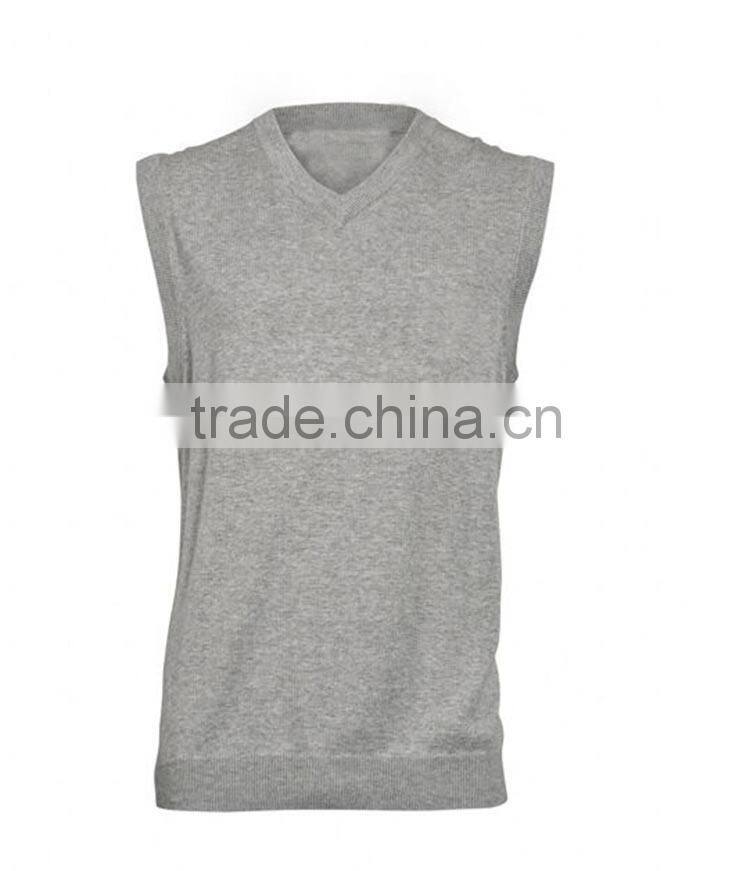 latest design Autumn clothes cotton V-neck mens bulk tank top