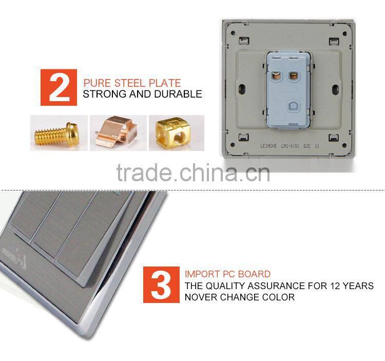 2016 new hdmi 2 ports bi-direction manual switch brush silver switch