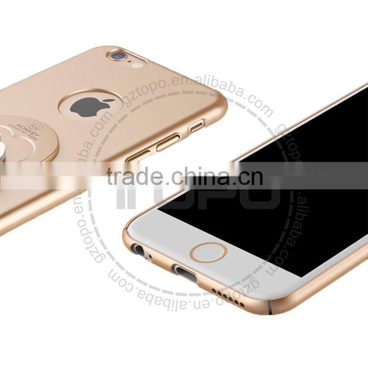 Monkey finger ring bracket originality desgin for iphone 6 6s plus Anti falling PC phone case